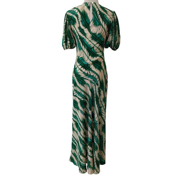 Ulla Johnson Ines Silk Dress Acacia Green US 4 - Picture 8 of 10